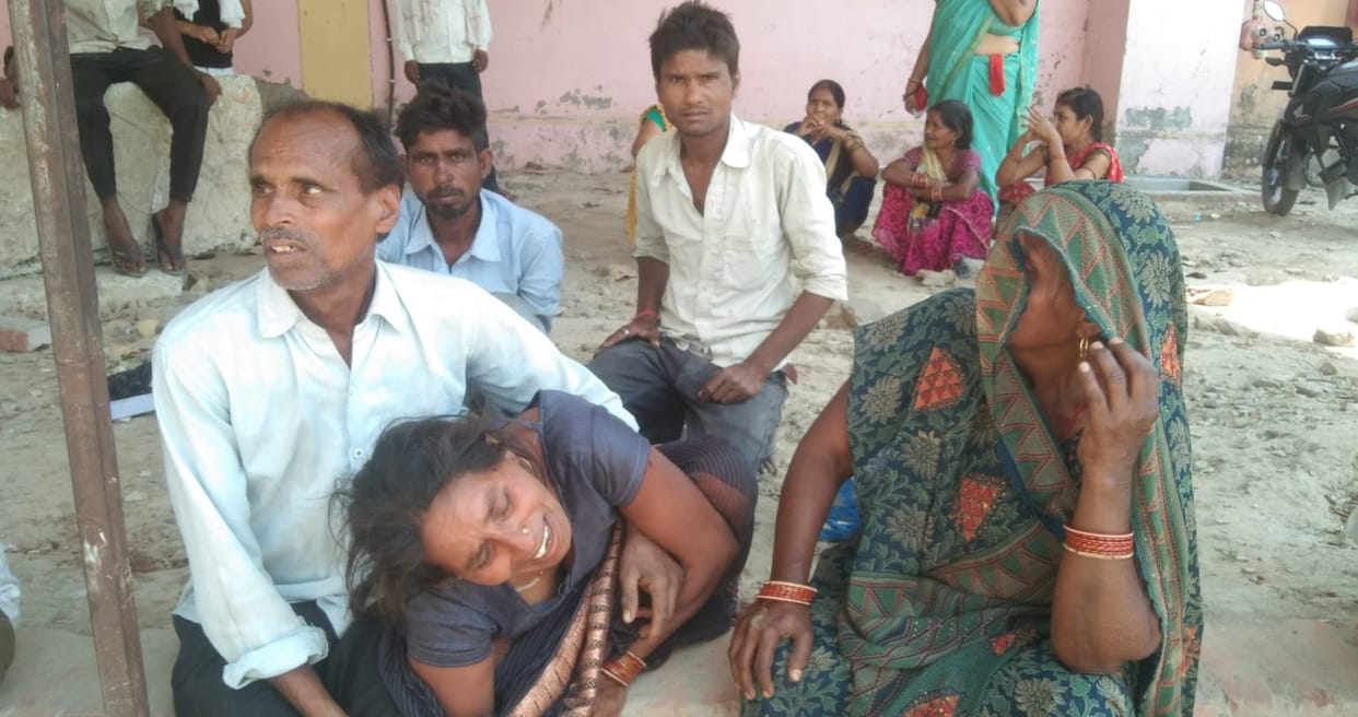 Hardoi road accident, First moped collided...then car collided with bike, three including cousins died, two in