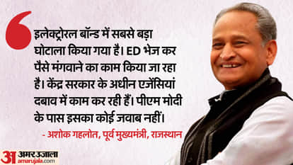 LS Polls: Ashok Gehlot says Democracy is in danger, Constitution is being torn to pieces, taunt on PM Modi