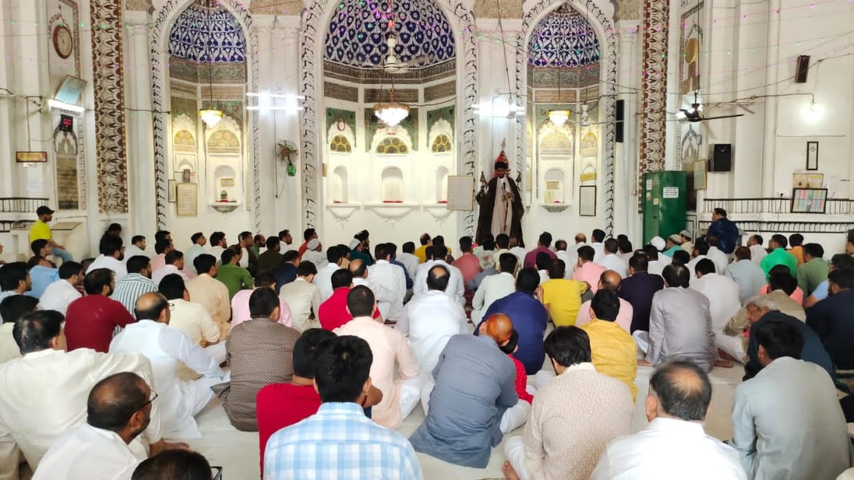 People of Shia community celebrate Eid ul fitr.