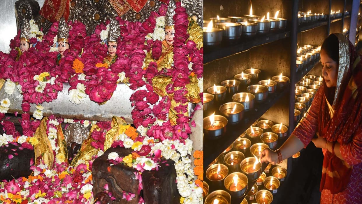 Chaitra Navratri 2024, wishes of devotees are fulfilled by lighting the Akhand Jyoti in Maa Tapeshwari Devi