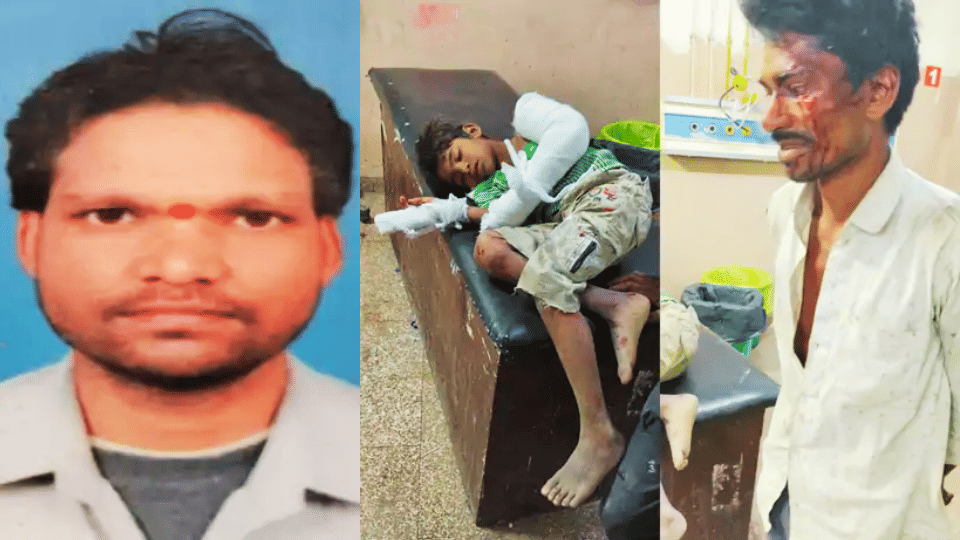 indore news road accident car driver hit many people