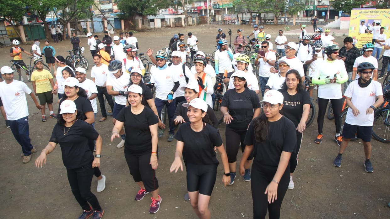 Bhopal: Cycle rally to give message of voter awareness, appeals to people to vote impartially and without fear