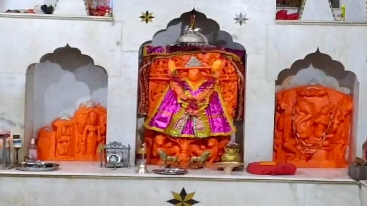 Jawala Mandi Sagar unique statue of Goddess is situated on Vindhya mountain in Jalandhar village