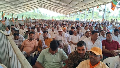 UP:  Rajnath Singh and Deputy Chief Minister Keshav Prasad Maurya in Saharanpur Today