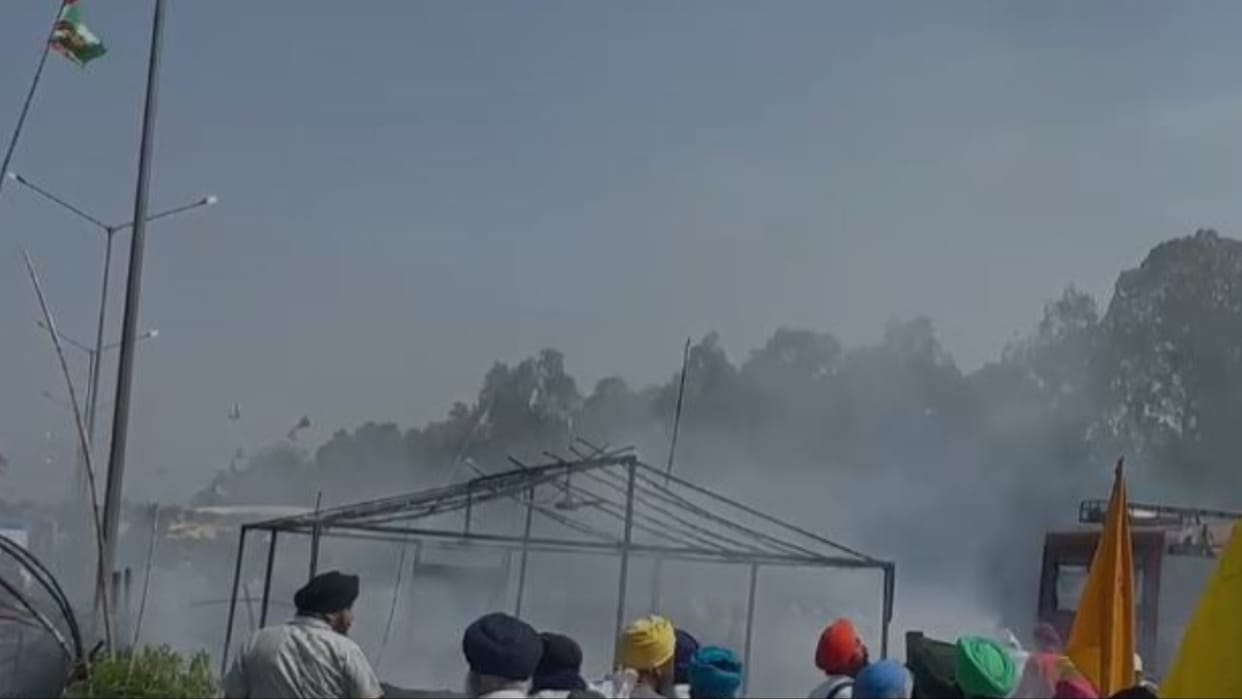 Kisan Andolan: Fire broke out due to short circuit on Shambhu Morcha