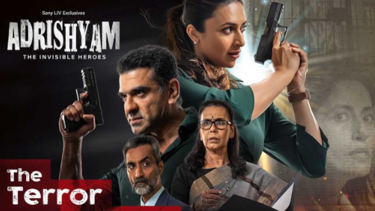 Adrishyam New Poster out divyanka tripathi Eijaz Khan web series streaming on soni liv at 8 pm