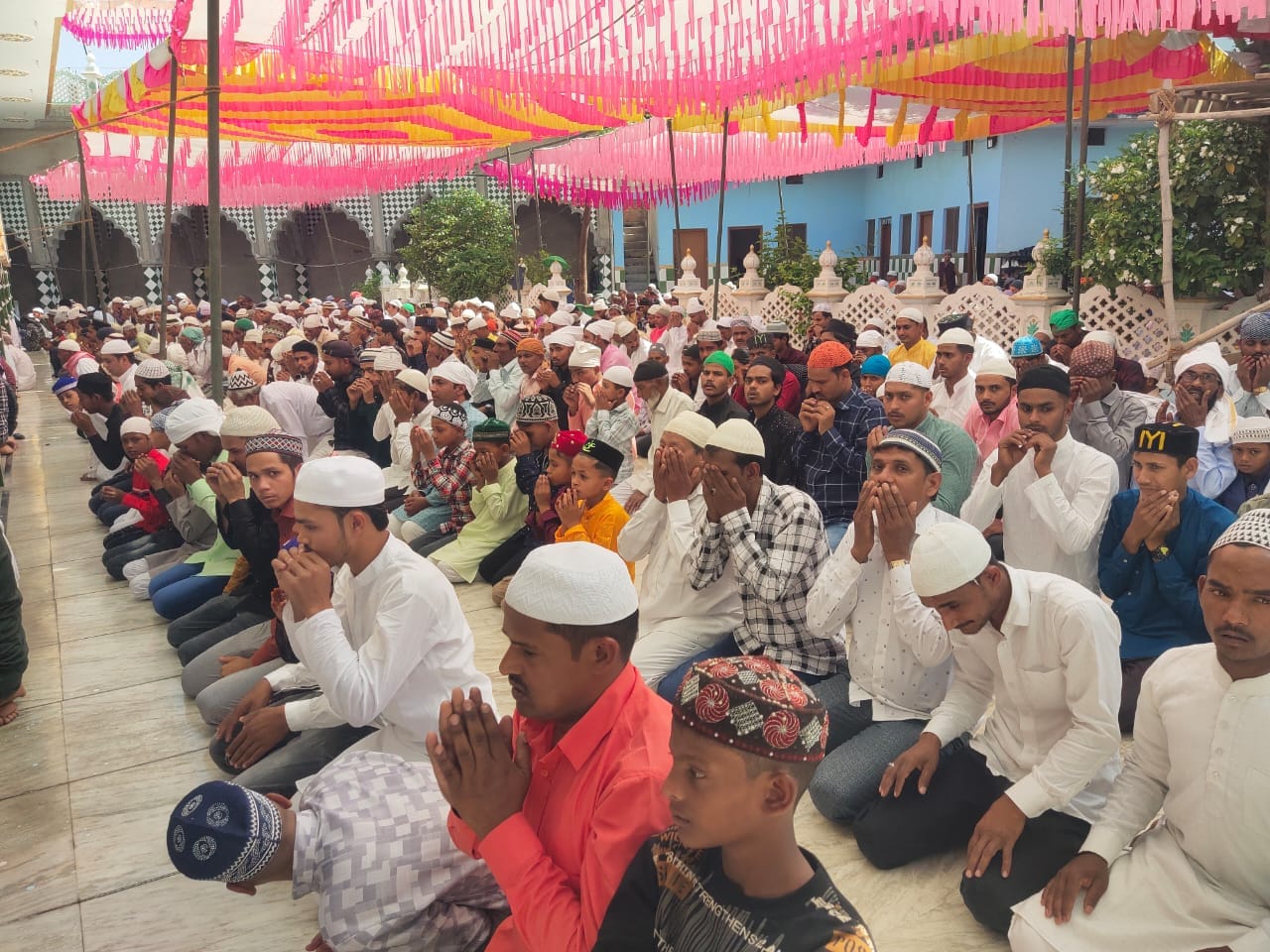 Eid celebration in Lucknow and other districts in Uttar Pradesh.