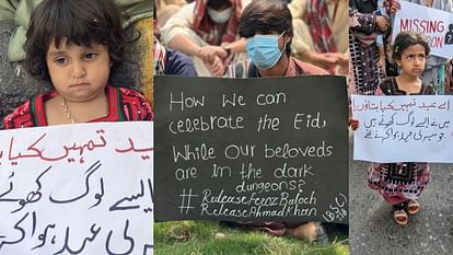 Baloch Holds nationwide protest against pakistan army and Enforced Disappearance amid Eid celebrations