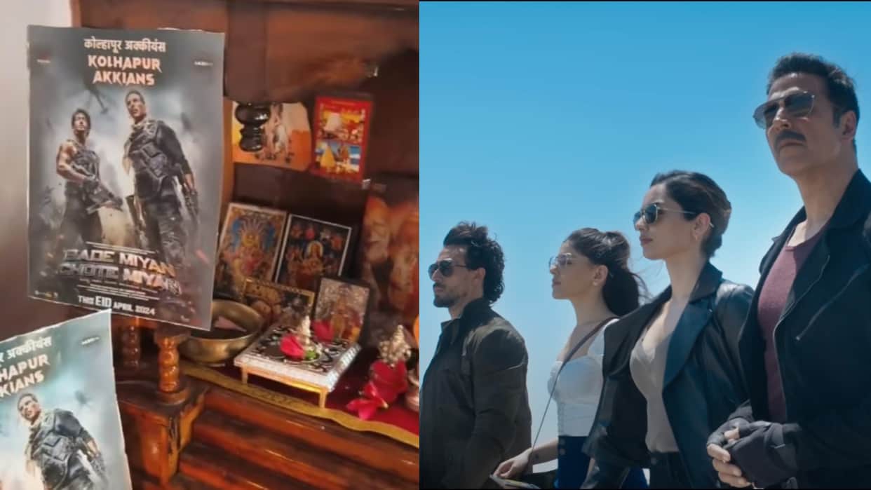 Bade Miyan Chote Miyan star Akshay Kumar Fan Worships Film Posters With Diyas Video goes