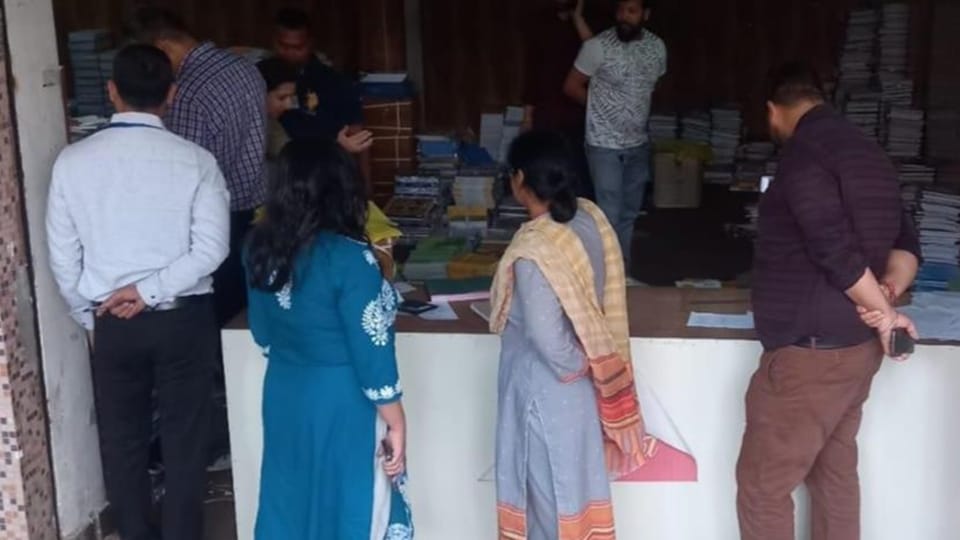 jammu, administration, action, four bookshops seaz