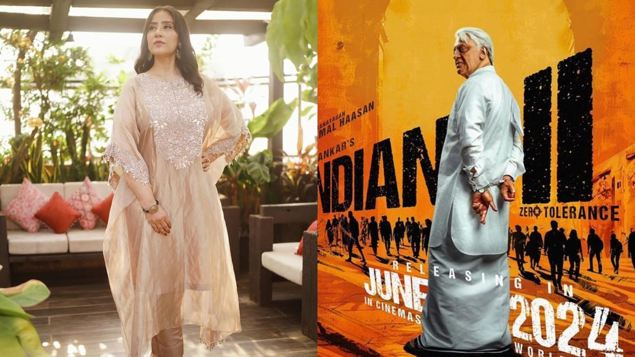 Manisha Koirala can be seen in the role of ishwarya in Kamal Haasan film Indian 2 know its release date