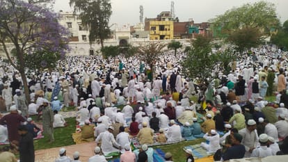 EID 2024: Eid celebration with great pomp, devotees offered Eid namaz in western UP