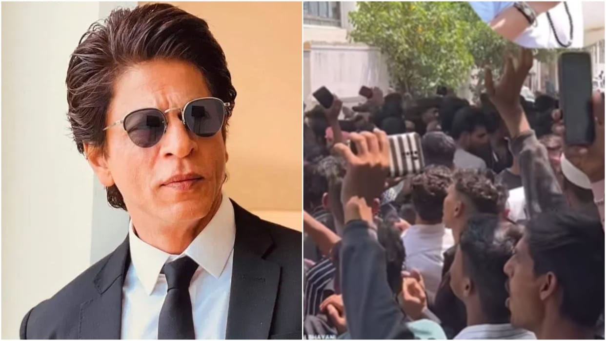 Eid 2024: Eid celebration outside shah rukh khan house mannat Fans gathered to wish SRK Eid Mubarak