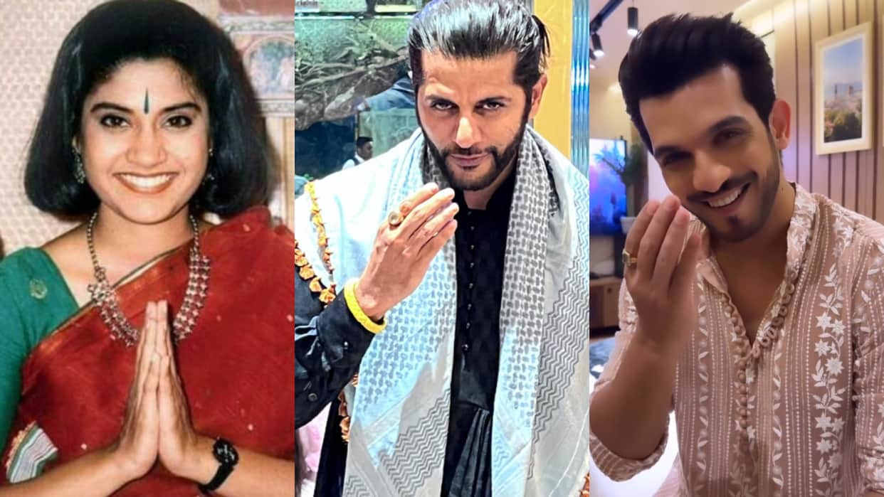 Eid 2024 TV stars wishing their fans on eid from arjun bijlani to karanvir bohra renuka sahane shama sikander