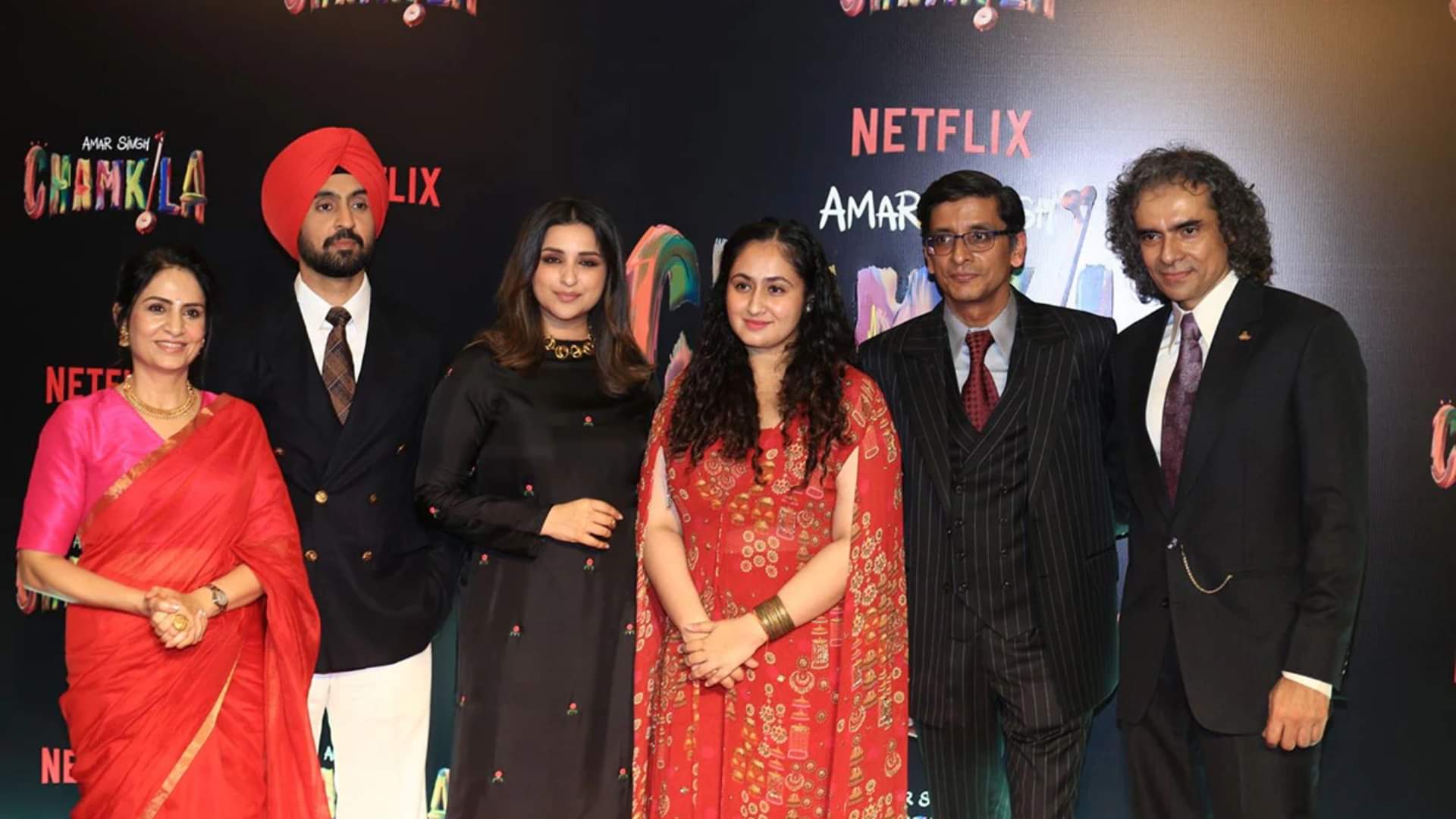 Amar Singh Chamkila Screening Diljit Dosanjh Parineeti Chopra Imtiaz Ali Kartik Aaryan Tripti Dimri joined it