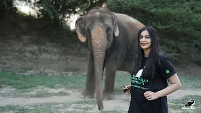 Actress Ada Sharma visits Wildlife SOS centers in Agra promotes elephant and bear conservation