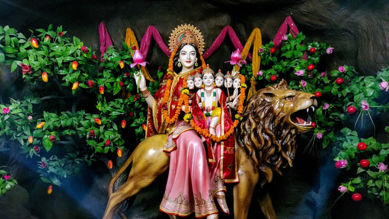 Shardiya Navratri 2024 Celebration At Home Navratri Decoration themes And Ideas Images