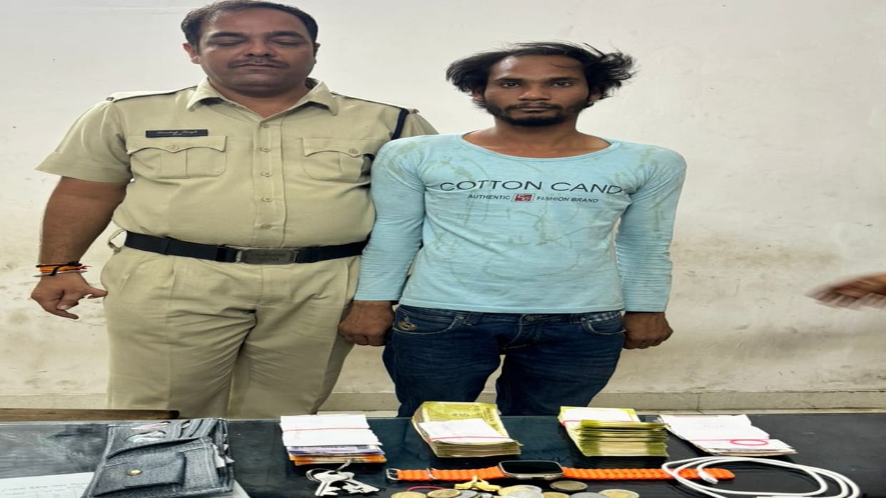 Raipur Crime: complex 12 shop Lock broken; Vicious thief absconded with cash, arrested