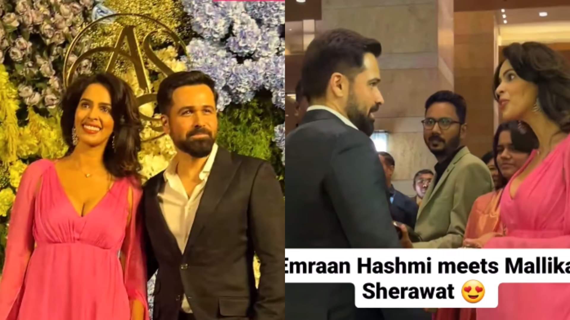 Emraan Hashmi Mallika Sherawat stole the show in anand Pandit’s daughter’s reception click here to see photo
