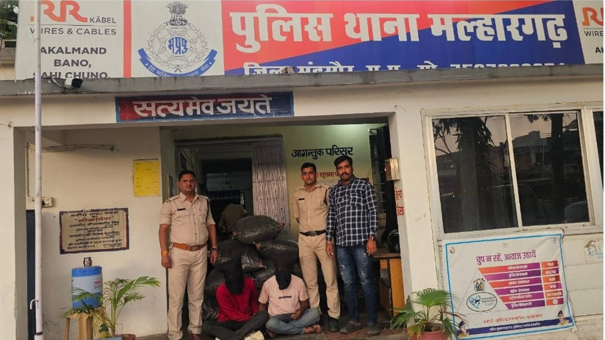 Mandsaur: 283 kg of CPS method Dodachura worth Rs 45 lakh seized, two smugglers from Rajasthan arrested