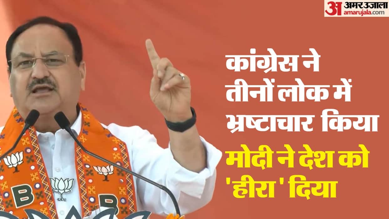 MP Lok Sabha Chunav 2024 Key Highlights from JP Nadda's Meeting Attack On Congress Corruption News in Hindi