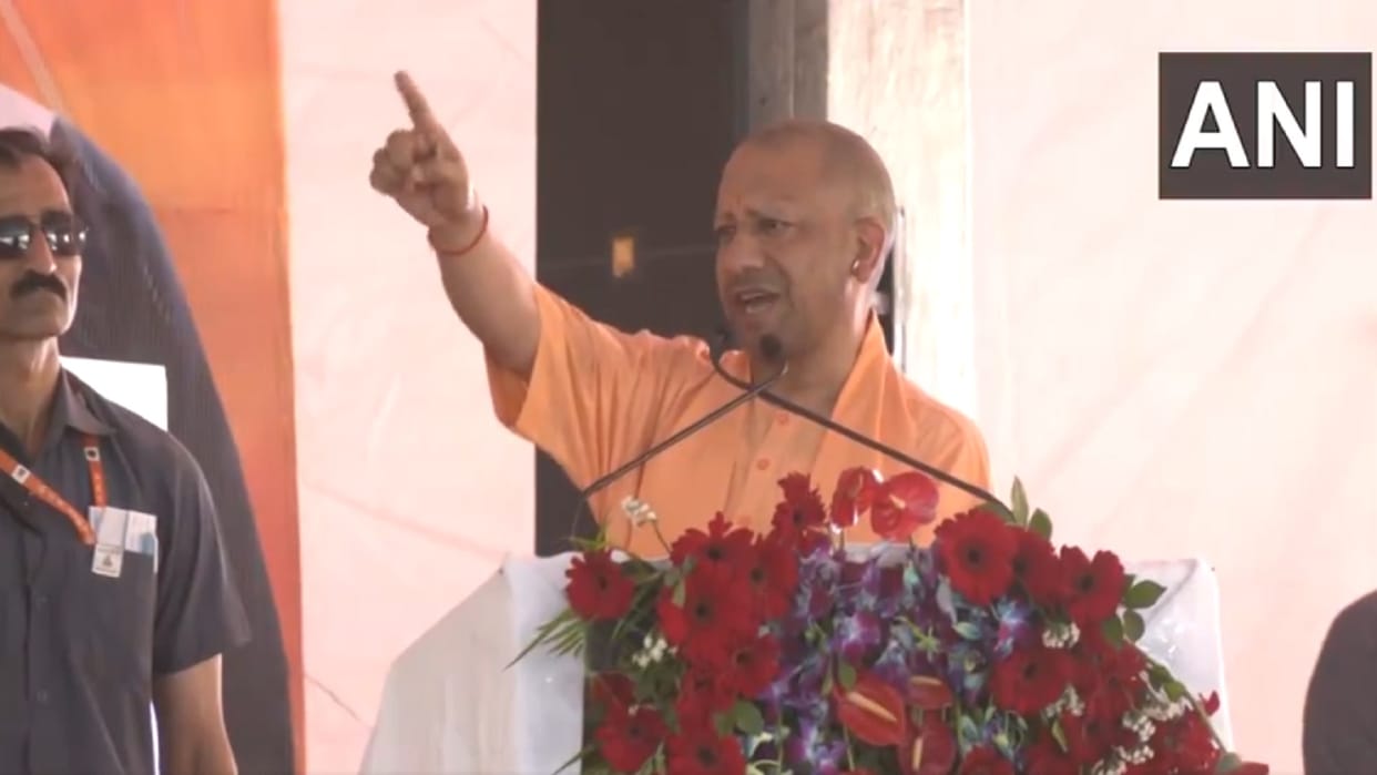 CM Yogi Adityanath has arrived in Saharanpur to address a public meeting