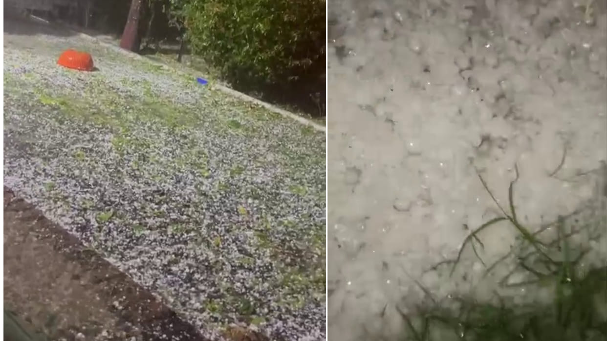 Ujjain: Hail covered the roads and fields of Badnagar, crops got damaged due to heavy rain, hail and storm.