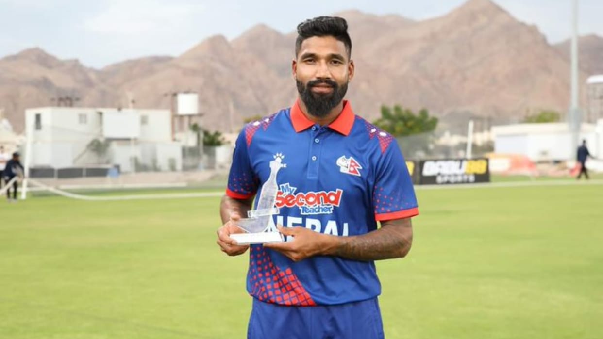 Nepal Batter Dipendra Singh Airee hit six sixes in Six ball became third batsman in T20 Cricket to do so