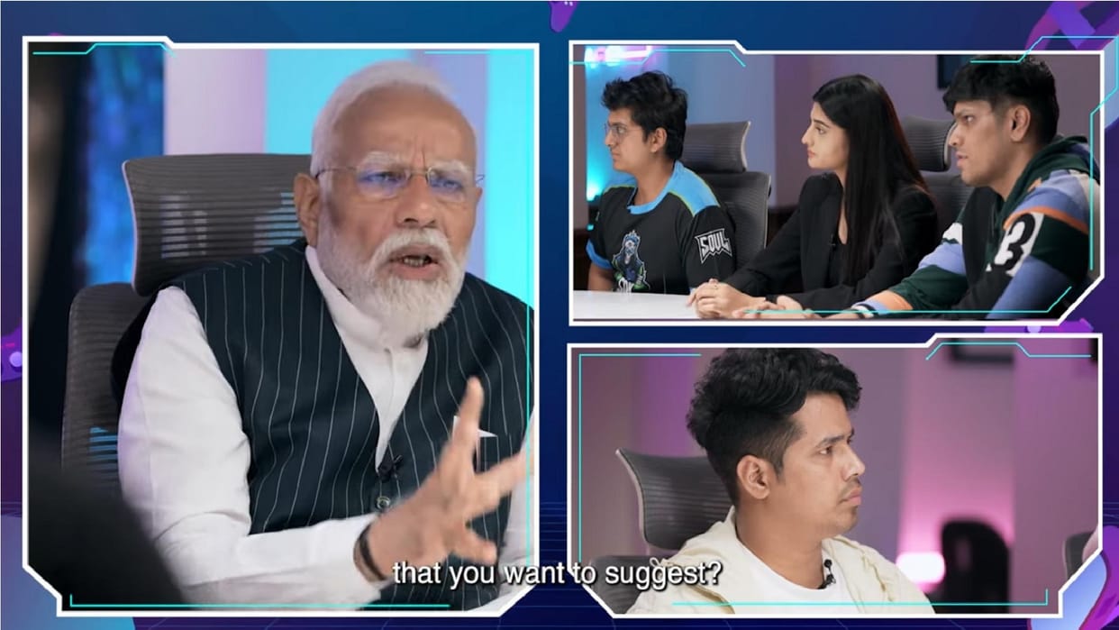 PM Modi noob remark ahead lok sabha election Gamers interaction Indi Alliance