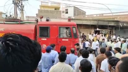 Jalore News: Fire broke out in jewelery shop, loss worth lakhs due to fire brigade not arriving on time