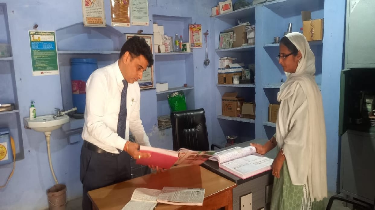 three employees were found absent at two centres During inspection by CMO in Jhajjar