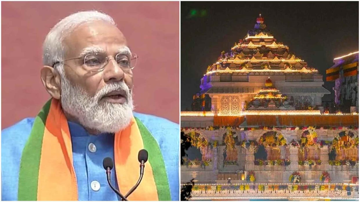 BJP said We will celebrate Ramayan Utsav across the globe to commemorate the Pran Pratishtha in its manifesto