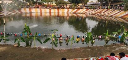 Chaitra Chhath :  Chaitra Chhath Puja Arghya Setting Sun bihar news muzaffarpur