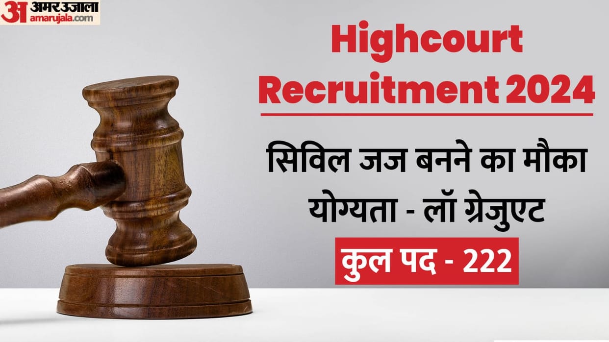 RHC Civil Judge Recruitmemt 2024: Application process ongoing for 222 posts, Apply now at hcraj.nic.in