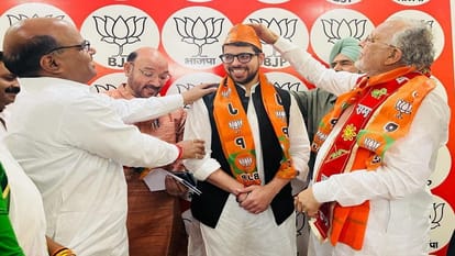 Rampur: नवाब परिवार के हमजा मियां भाजपा में शामिल, स्वार से लड़ा था विधानसभा चुनाव Rampur: Hamza Mian of Nawab family joined BJP, contested assembly elections with swar