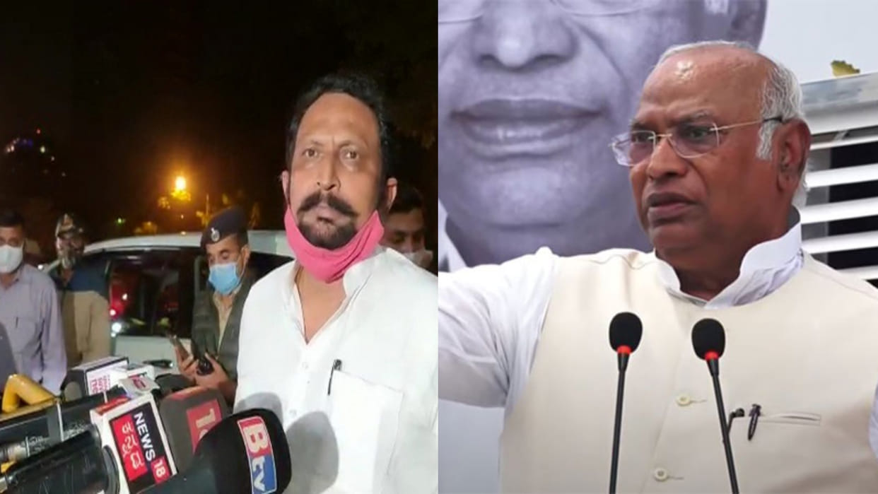 Karnataka Politics MLA seeks permission from Kharge to say Bharat Mata Ki Jai BJP taunts