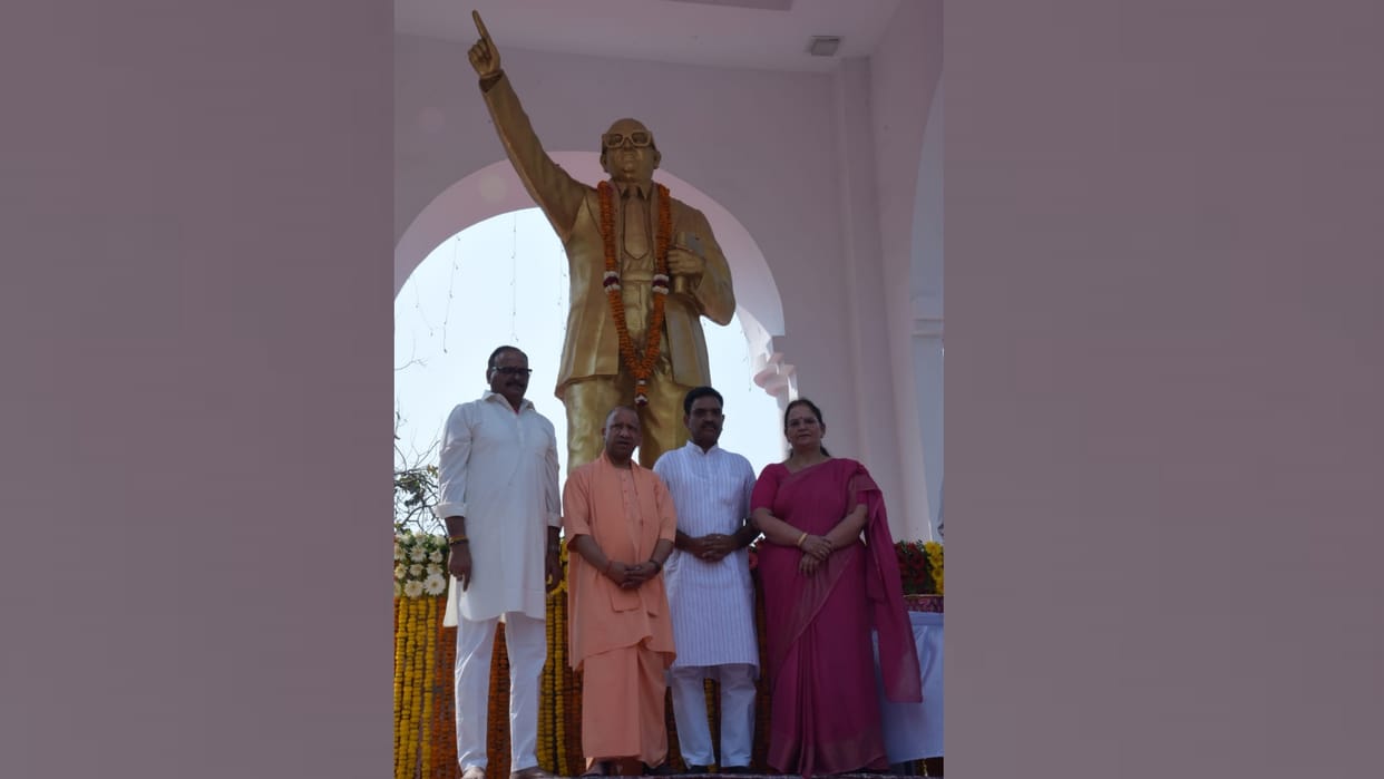 CM Yogi Adityanath paid tribute to Dr Ambedkar on his birth anniversary.