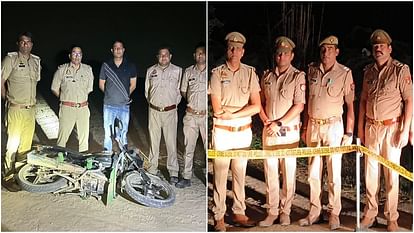 Mathura police encounter at two places one gangster and the other wanted criminal arrested both were shot