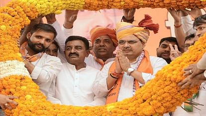Hanumangarh News: CM visits Hanumangarh in support of Jhajharia, seeks votes with Modi's guarantee