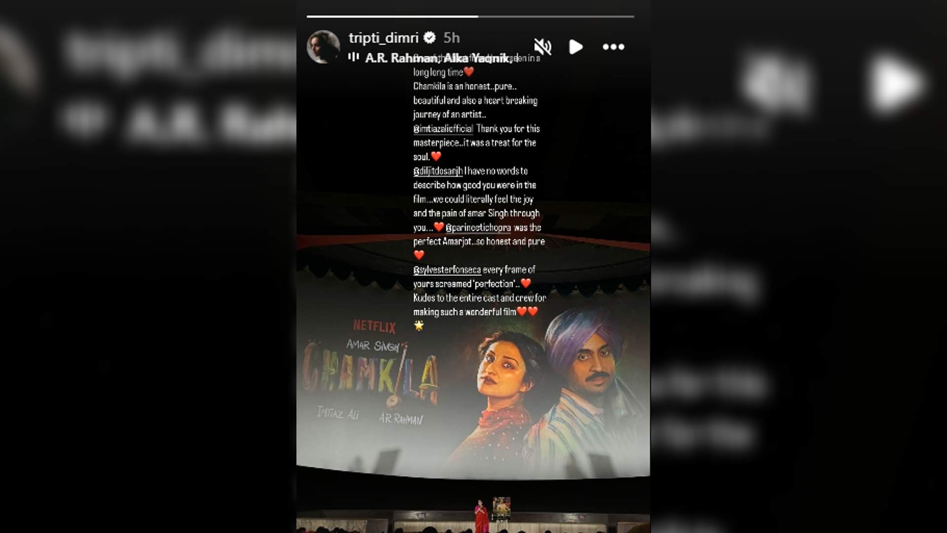 Triptii Dimri Praised Diljit Dosanjh Parineeti Chopra Imtiaz Ali Film Amar Singh Chamkila Details Inside