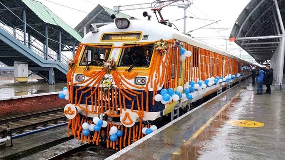 train kashmir to kanyakumari soon work of rail line between Katra and Sangaldan likely to be complete by Ju