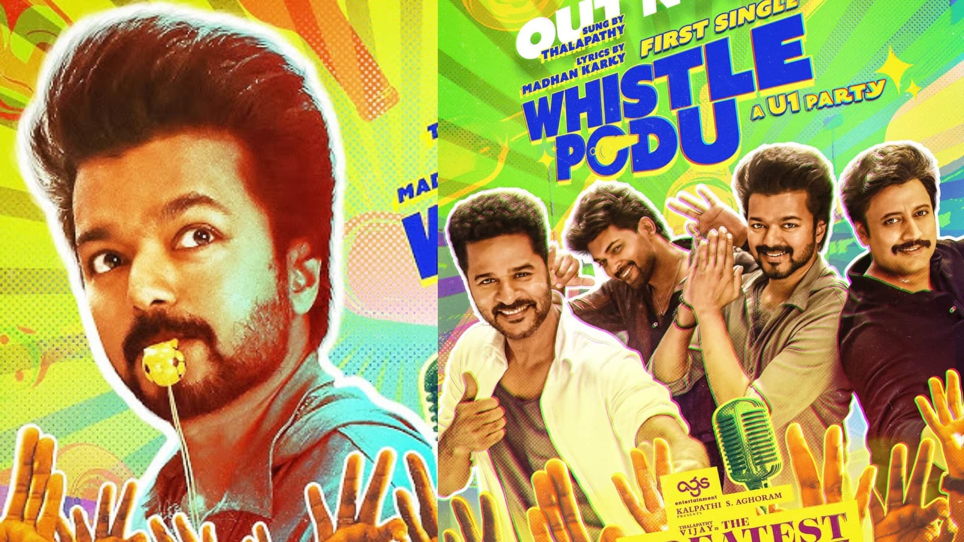 Vijay Film GOAT Greatest Of All Time First song whistle podu release featuring Prabhudeva Ajmal Ameer Prasanth