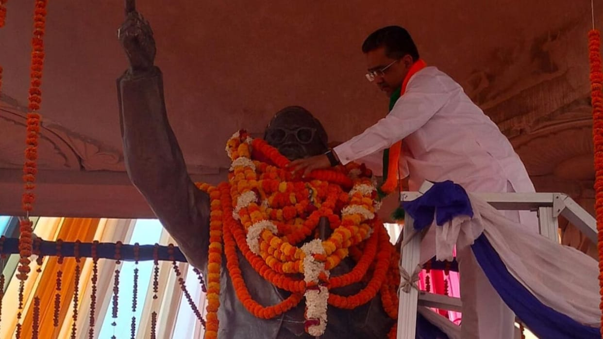 Baba Saheb Bhimrao Ambedkar remembered on his birth anniversary in varanasi