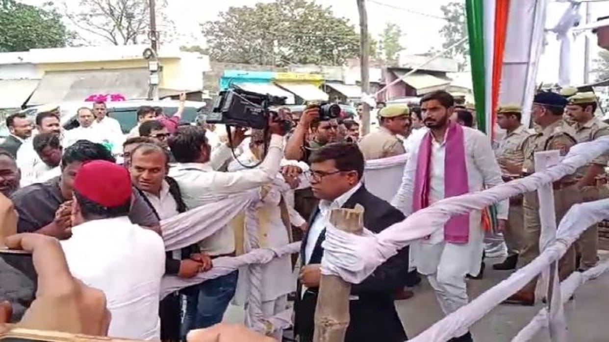 Shivpal Yadav son Aditya filed nomination in Badaun