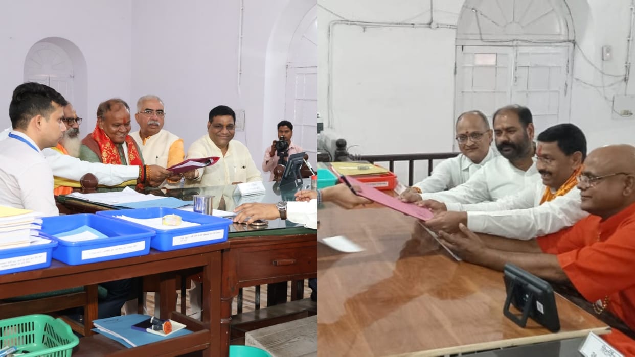 BJP candidate Chhatrapal Gangwar filed nomination from Bareilly and Dharmendra Kashyap from aonla