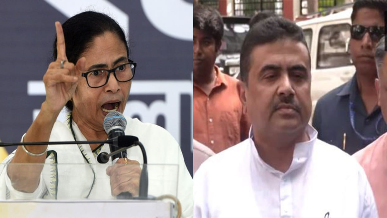 BJP supporters lock TMC office West Bengal Nandigram over alleged  CM Mamta  traitor remark