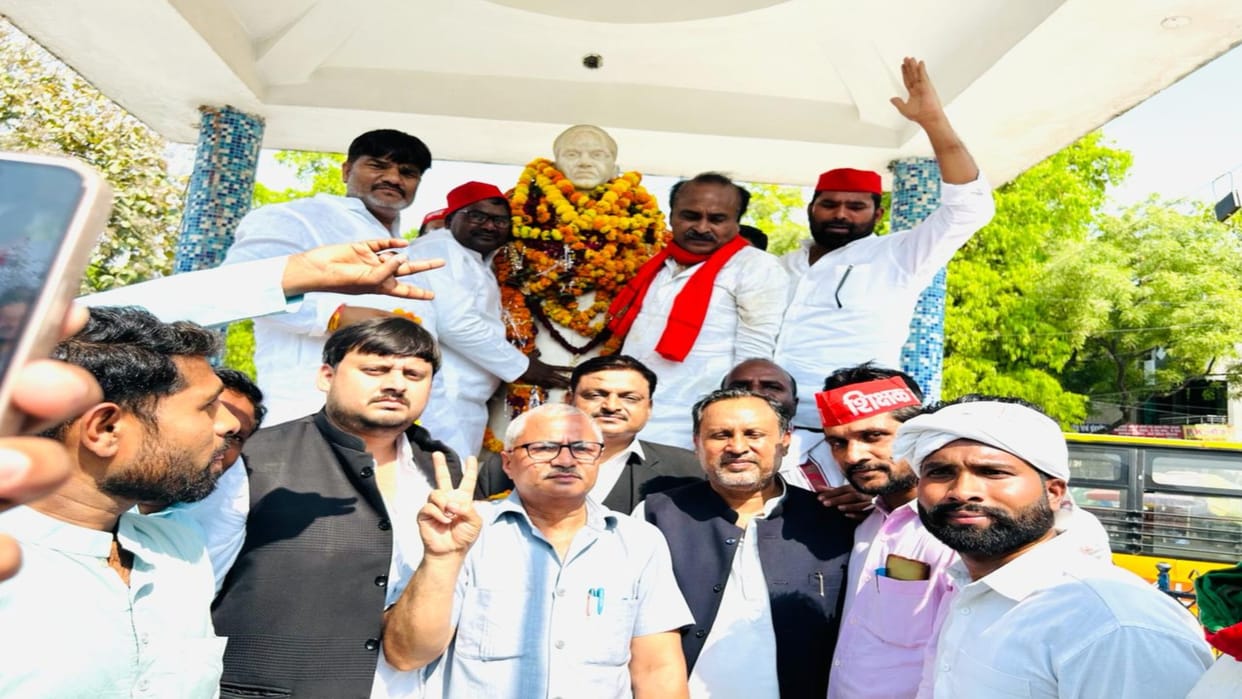 SP candidate Amarnath reached the district, said - this election is to save democracy and constitution.