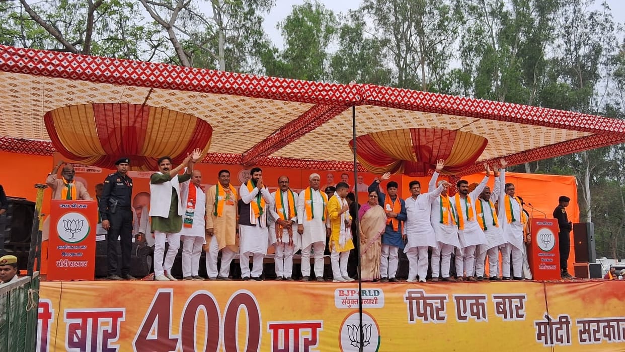 Election campaign: NDA's massive rallies in West UP, Haryana CM in Saharanpur, Jayant in Deoband