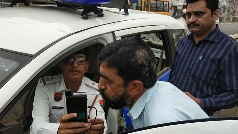 Fatehabad RTA and traffic police found five buses