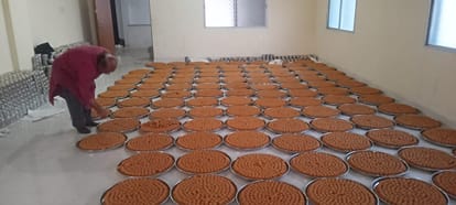 Laddu sent from Vindhyachal to Ram temple  Kashi Vishwanath temple and Tirupati Balaji temple